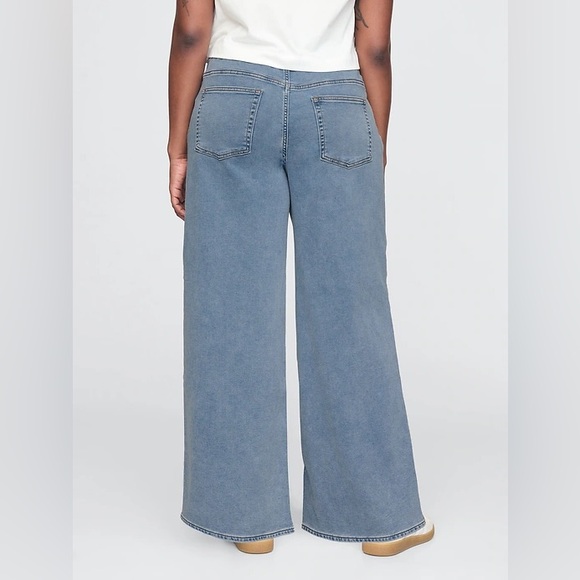 NWT! GAP Mid Rise Knit Easy Baggy Jeans - Size Small 🩷 #718934 - Picture 6 of 8